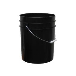 2 Gallon Black Bucket w/ handle