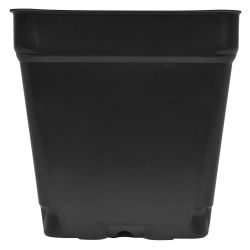 Black Square Shuttle Pot, 3.5" x 3.5" x 3.5"